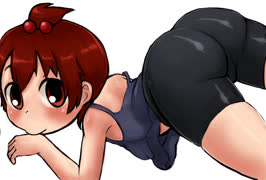 Futabaasssss (marui_futaba ass mitsudomoe spats blush)