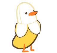 Nanaduck (duck banana nanaduck ms_paint doodle)