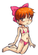 Nekomusume bikini (nekomusume gegege_no_kitarou feet blush bikini)