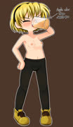 Satokobeer1 (higurashi_no_naku_koro_ni higurashi satoko_houjou girl loli topless)