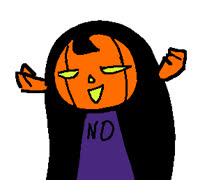 Pumk shrug (pumpkin girl cute pumk 4chan halloween ms_paint)
