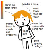 Guide time (quick doodle guide girl cute style ms_paint)