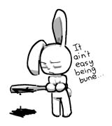 Rad bune (rabbit girl bune bunny bat violent cute cool aggie)