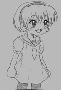 Satoko pog (satoko_houjou higurashi higurashi_no_naku_koro_ni meme girl loli)