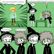 Nickel's satoko figure (wizard comic nickel damian_tibbits)