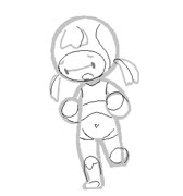 Body lines (girl cute anatomy guide body sketch style ms_paint)