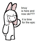 Le bnuy (bune bnuy bunny girl cute 4chan ms_paint)