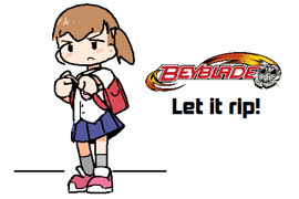 Alarm pull (alarm threat cute girl school_uniform beyblade meme ms_paint)
