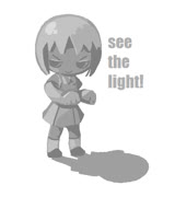Shaded girl (study girl cute round ms_paint)