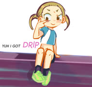 Drip girl (image girl cute smug fashion)