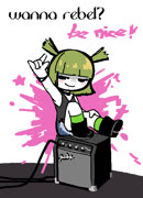 Punk rocker a (1) (cute punk girl poster rock cool sitting ms_paint)