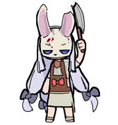 Suyahunt (drawgame mashup suya huntress dead_by_daylight sleepy girl cute ms_paint)