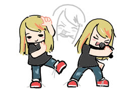 Rocker (punk girl rocker cute ms_paint)