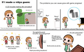 Vidya idea time (comic ms_paint cute girl evil video_game concept rpg)