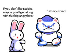 Wide bear (bune bear rabbit jerry_boy video_game meme ms_paint)