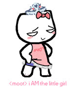 Mootcat (cute moot 4chan meme girl cat ms_paint)
