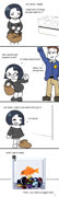 Loot comic (fish cute girl robber thief comic ms_paint)