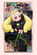 Hanamuy2 (makihatayama_hana glitch pudding senor_rico thigh_highs no_panties pussy girl ojamajo_doremi bottomless invader_zim gir)