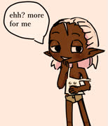 Chocelf (elf dark_skin girl blush)