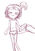 Pantypull (panties topless nipples segawa_onpu 2girls ass panty_pull ojamajo_doremi)