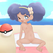 Momo1 (pokemon loli girl feet nude pussy vashti_(pokemon) beach)