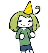 A birthday girl! (image girl hat happy ms_paint cute)