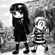 A stroll (monochrome popsicle)