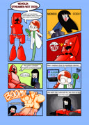 Streamerbot f (comic glasses robot)