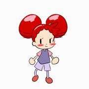 Doremi does a flip (doremi_harukaze ojamajo_doremi animated)