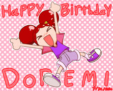 Doremi birfday gift (doremi_harukaze ojamajo_doremi)