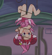 Hang in there doremi2 (ojamajo_doremi doremi_harukaze bdsm bondage nipples feet bottomless crying)