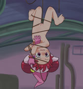 Hang in there doremi1 (ojamajo_doremi doremi_harukaze bdsm bondage pussy nipples feet crying)