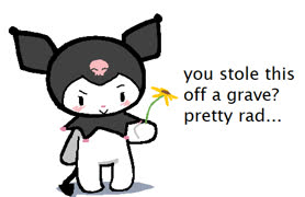 Bad kuromi (kuromi sanrio bune chibi doodle ms_paint)