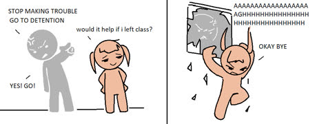 Problem girl (comic girl cute problem doodle ms_paint)