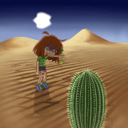 Lily in da desert (lilyhops desert scenery)