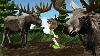 Oose (lilyhops moose animal scenery)