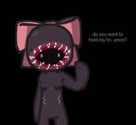 Deepsy chan (animal fish shark eel deepsy girl cute gijinka ms_paint)