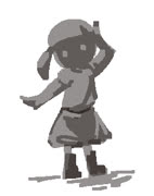 Fly pose (girl cute doodle stand ms_paint)