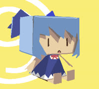 Cinrnr (1) (cirno chibi style cute girl touhou meme papercraft ms_paint)
