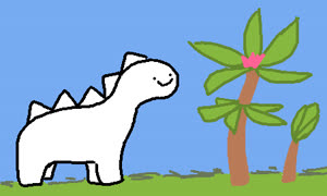 Spikedinos (spikedog meme 4chan dinosaur doodle cute ms_paint)