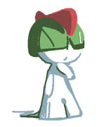 A ralts (pokemon sketch doodle ralts cute ms_paint)