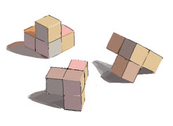 Cubess  1 (cubes study ms_paint)