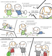 Old friends comic (comic doodle childhood_friends friends girl cute ms_paint)