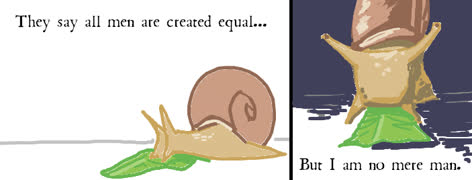 Snail comic (snail animal cute doodle comic ms_paint)