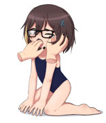 Moccadsoibsdildouhljvbsdjhvbsdjhsvdhjvsbdjfdssdf (mocca-chan swimsuit loli tears glasses)