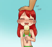 Luluicecream2 (ice_cream girl lulula bikini cute blush tears)