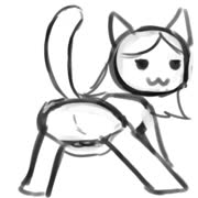 Dumbcade (cat dance animated gif panties ass girl)