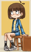 Ginnypee (yellowroom ginny shoes girl blush sitting steam peeing omorashi)