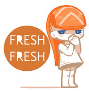 Freshness (girl food sushi cute design ms_paint)