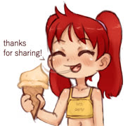 Lulula share (lulula ice_cream girl eating drool)